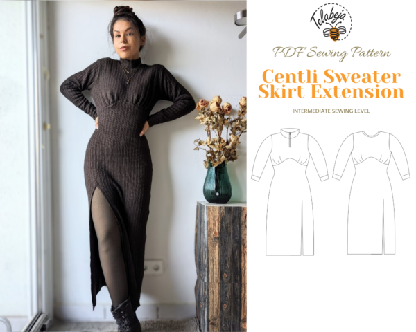 Centli Sweater Skirt Extension Pattern (English)