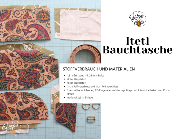 Itetl Bauchtasche Schnittmuster (Deutsch) - Image 4