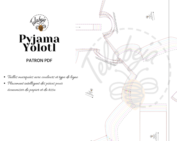 Yolotl - Patron Pyjama (Français) - Image 4