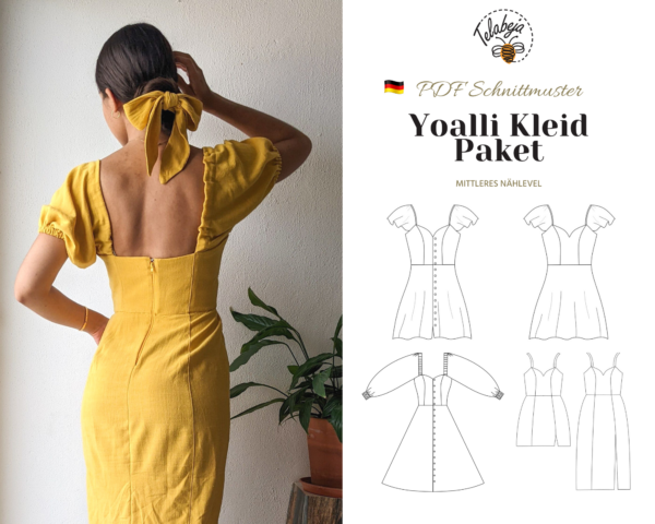 Yoalli Kleid Schnittmuster Paket (Deutsch)