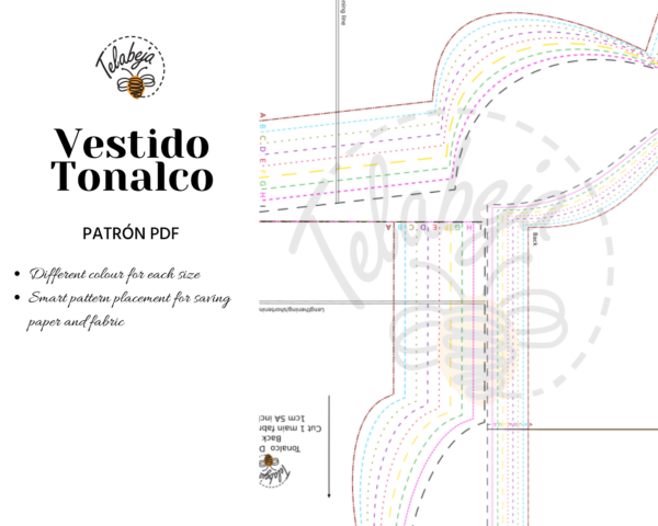 Tonalco - Patrón Vestido (Español) - Image 4