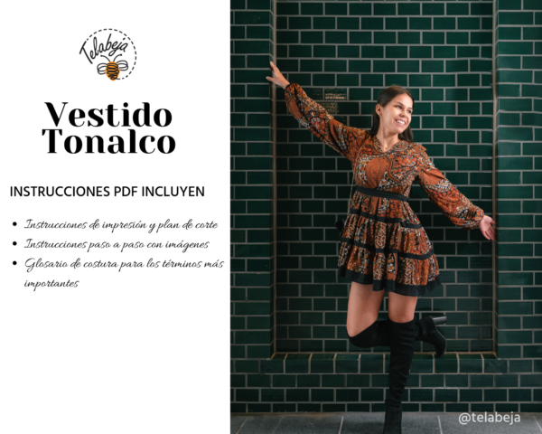 Tonalco - Patrón Vestido (Español) - Image 5