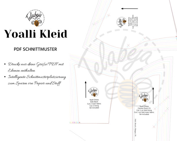 Yoalli Kleid Schnittmuster Paket (Deutsch) - Image 7