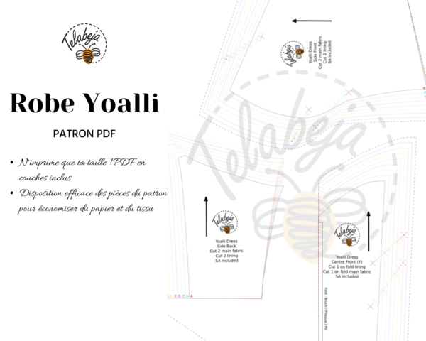 Yoalli Patron Robe (Français) - Image 3