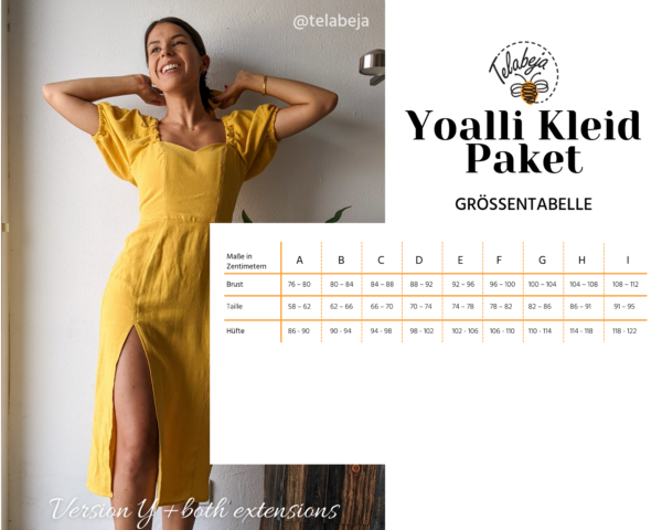 Yoalli Kleid Schnittmuster Paket (Deutsch) - Image 9