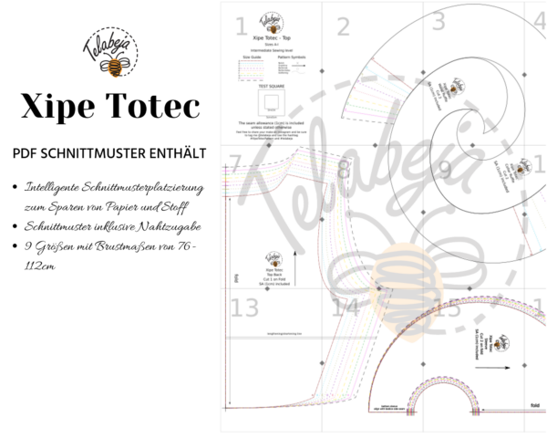 Xipe Totec Schnittmuster (Deutsch) - Image 3