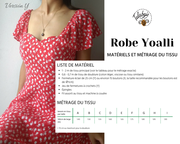 Yoalli Patron Robe (Français) - Image 5