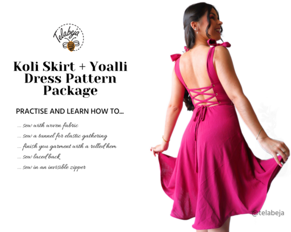 Koli Skirt & Yoalli Dress Pattern Package (English) - Image 6