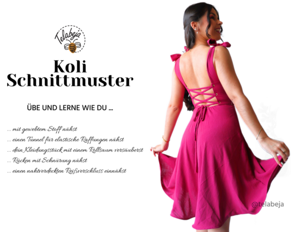 Koli Rock & Yoalli Kleid Schnittmuster Paket (Deutsch) - Image 6