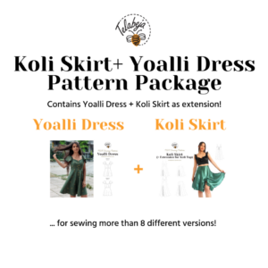 Koli Skirt & Yoalli Dress Pattern Package (English)