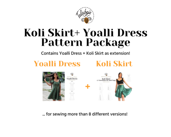 Koli Skirt & Yoalli Dress Pattern Package (English) - Image 2