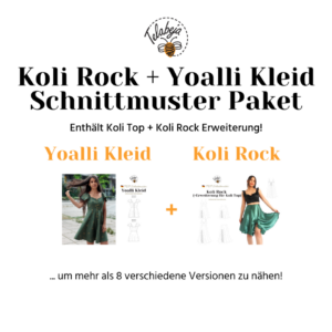 Koli Rock & Yoalli Kleid Schnittmuster Paket (Deutsch)