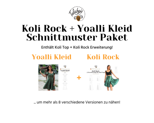 Koli Rock & Yoalli Kleid Schnittmuster Paket (Deutsch) - Image 2