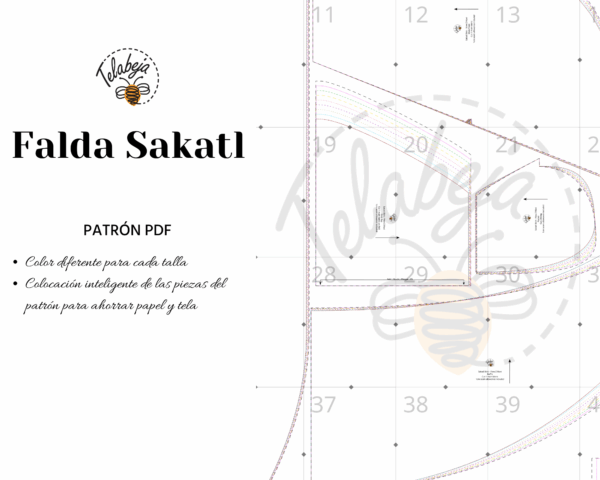 Sakatl - Patrón Falda (Español) - Image 4