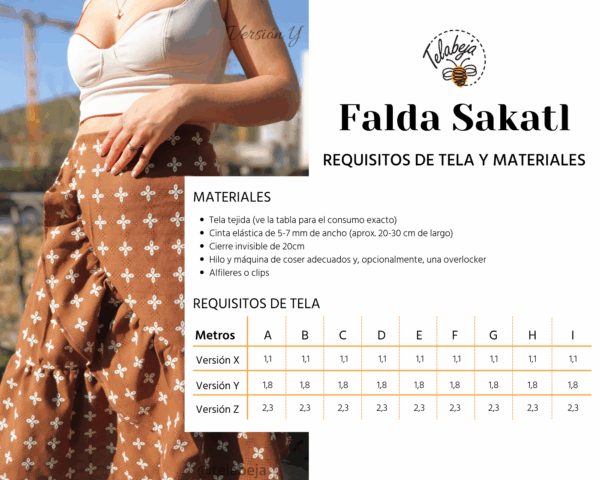 Sakatl - Patrón Falda (Español) - Image 6