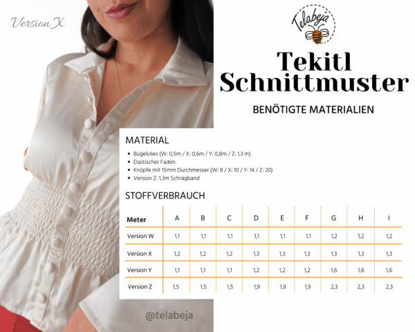 Tekitl Schnittmuster (Deutsch) - Image 6