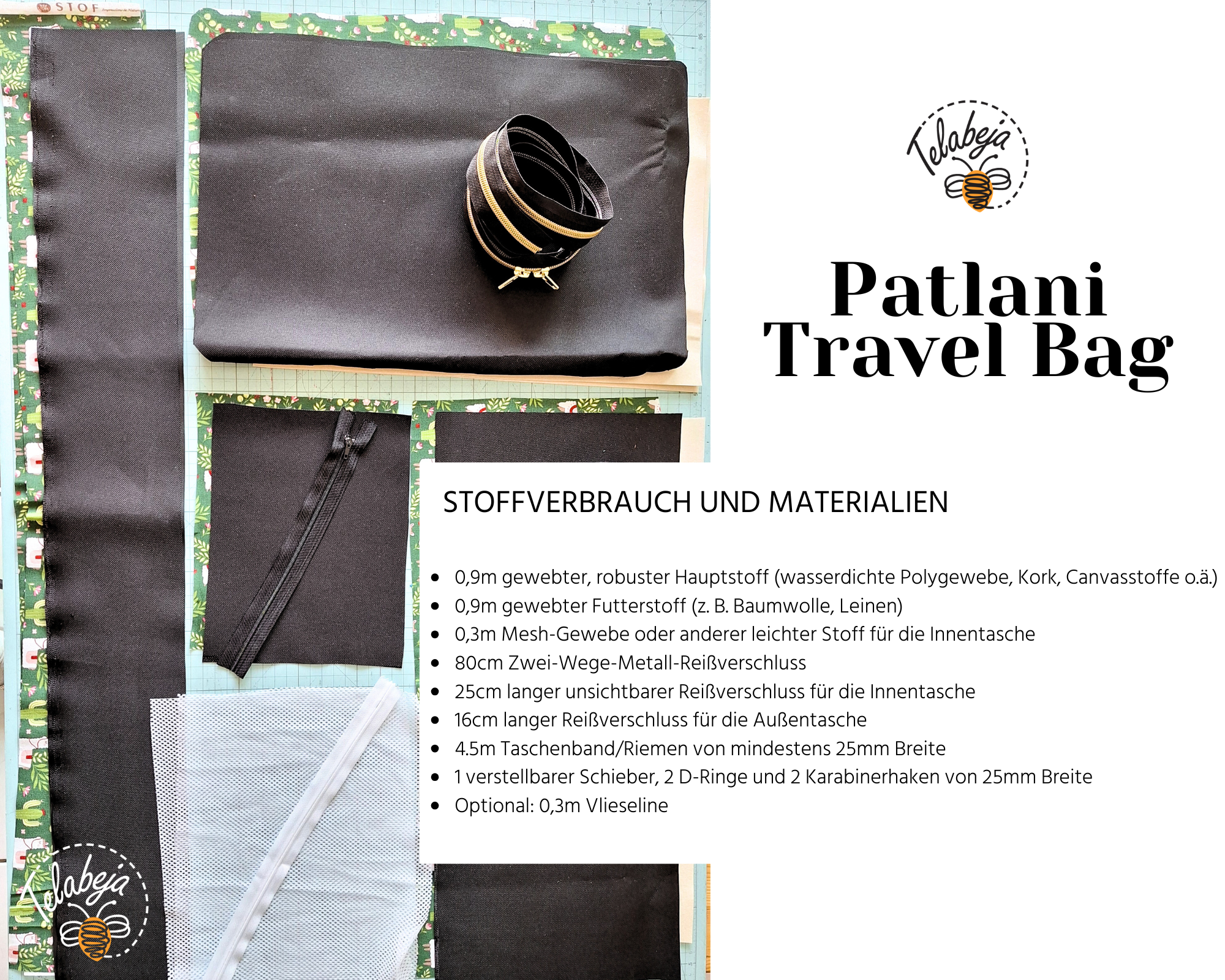 Patlani Tasche Schnittmuster (Deutsch) - Image 5